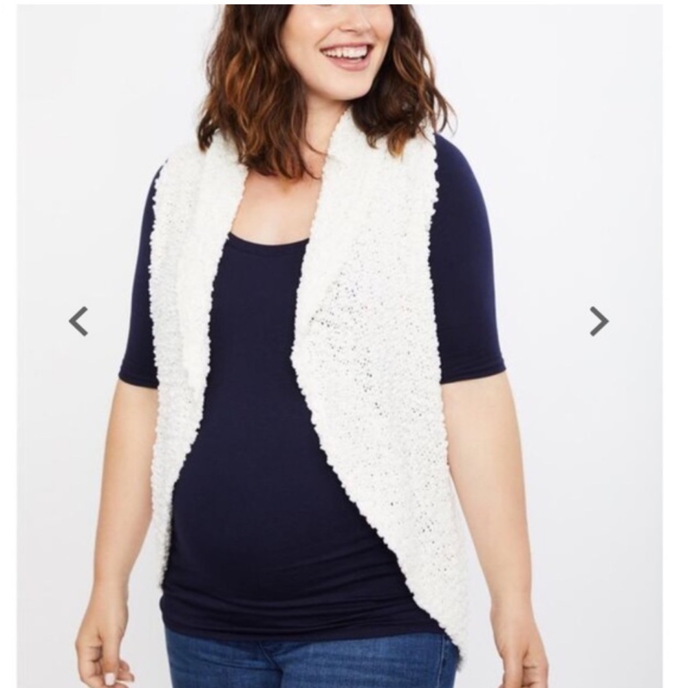 Motherhood maternity sweater vest Sz L/XL